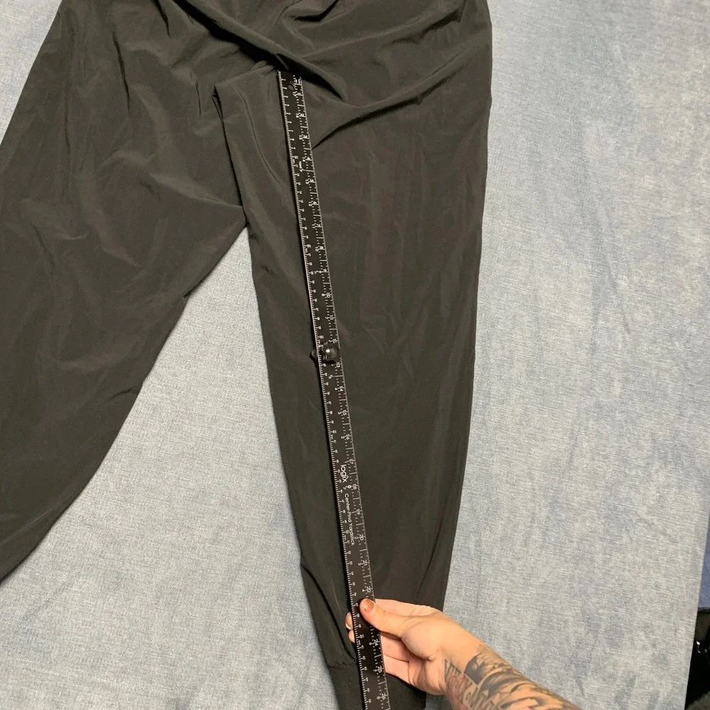 Banana Republic Airstretch Jogger Pants Mens Medium Black Tapered Leg Pull On
